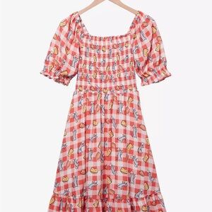 Her Universe Disney Pixar Ratatouille Remy & Food Gingham Smock Dress